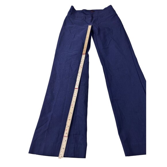 Rekucci Womens Wide-Leg Pants Size 2P Navy Rayon/Nylon/Spandex - Picture 7 of 11